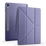 Samsung Galaxy Tab S10 FE Plus 13.1 inç Uyumlu Tablet Kılıfı – Kalem Bölmeli, Standlı, Tri-Folding Akıllı Kapak, Manyetik Otomatik Uyku/Uyanma Özellikli, İnce ve Dayanıklı Koruma (Lavander)