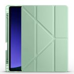 Samsung Galaxy Tab S10 Lite / S10 Fe / S9 Fe 10.9" Uyumlu Tablet Kılıfı – Manyetik Akıllı Kapak, Kalem Bölmeli, Katlanabilir Standlı, Premium Deri Dokulu Koruma - Açık Yeşil