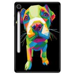 Samsung Galaxy Tab S10 Lite SM-X400 10.9" ile Uyumlu Desenli Silikon Tablet Kılıfı, Yavru Pitbull, Çok Renkli avonm-v-cvr454971
