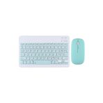 Samsung Galaxy Tab S10 Ultra 14.6 '' İle Uyumlu Bluetooth Özellikli Klavye Mouse Set Açık Yeşil