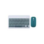 Samsung Galaxy Tab S10 Ultra 14.6 '' İle Uyumlu Bluetooth Özellikli Klavye Mouse Set Haki