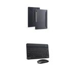Samsung Galaxy Tab S11 Ultra SM-X930 Tablet Kılıfı, Bluetooth Klavye ve Mouse Set, Standlı (SİYAH)