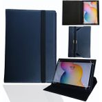 Samsung Galaxy Tab S4 T830 10.5" Tablet Uyumlu Standlı Üniversal Kapaklı Tablet Kılıfı - Lacivert