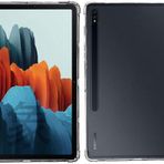 Samsung Galaxy Tab S7 FE LTE T730 T735 T737 ile uyumlu Kılıf Darbelere Dayanıklı Şeffaf Kapak Renksiz