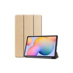 Samsung Galaxy Tab S7 FE LTE (T737-T736-T733-T730) Uyumlu Zore Smart Cover Standlı 1-1 Kılıf (Gold)