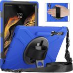 Samsung Galaxy Tab S7 Fe / S8 Plus / S7 Plus (12,4) Tank Tasarım ve Kolay Kullanım Zırh Tablet Kılıf - Mavi