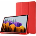 Samsung Galaxy Tab S8 Plus Kalem Şarjına Uygun Kalemlikli Uyku Modlu Stromix Standlı Kapaklı Kılıf Sm- X800 X806 X808 - TAB S8 + - Kırmızı