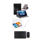 Samsung Galaxy Tab S9 10.9'' Sm-x710 Uyumlu 4in1 Set Klavye Mouse Kılıf Kalem Ekran Koruyucu siyah