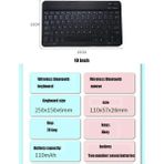 Samsung Galaxy Tab S9 10.9'' SM-X710 Uyumlu Stand Klavye ve Mouse Set - Mavi