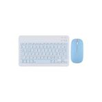 Samsung Galaxy Tab S9 FE Plus X610 12.4 '' İle Uyumlu Bluetooth Özellikli Klavye Mouse Set Açık Mavi