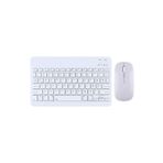 Samsung Galaxy Tab S9 FE Plus X610 12.4 '' İle Uyumlu Bluetooth Özellikli Klavye Mouse Set Beyaz