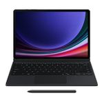 Samsung Galaxy Tab S9 Plus Mousepadli Klavyeli Kapaklı Siyah Kılıf