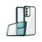 Samsung Galaxy Uyumlu A54 Kapak Metal Kamera Korumalı Arkası Şeffaf Silikon Kılıf