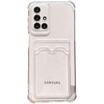 Samsung Galaxy Uyumlu A71 Kılıf Kamera Korumalı Kartlıklı Darbe Emici Özellikli Şeffaf Silikon Kapak