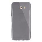 Samsung Galaxy Uyumlu C9 Pro (C9000) Kilif Soft Silikon Seffaf-Siyah Ark 244515438