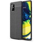 Samsung Galaxy Uyumlu M31s Kılıf Deri Görünümlü Renk Atmayan Dayanaklı Silikon Kapak Niss