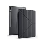 Samsung Galaxy Uyumlu Tab S7 Fe S8 Plus T970/x800/t733/t737/t736 12.4" Kalem Bölme Arka Silikon Kapak Kılıf Kılıf siyah