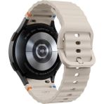 Samsung Galaxy Watch 4 5 6 7 Fe Classic Turuncu Mavi Dalga Desen Silikon Kordon 40/42/43/44/46/47MM - Starlight
