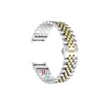 Samsung Galaxy Watch 4 5 Pro 6 40 42 43 44 45 46 47 Mm Uyumlu Paslanmaz Çelik Kavisli Rolex Kordon Gümüş-Gold