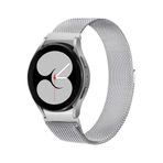 Samsung Galaxy Watch 4 5 Pro 6 7 Seri 40 44 Mm Classic 42 43 45 46 47 Mm Uyumlu Kavisli Metal Kordon Gümüş