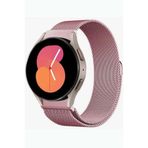 Samsung Galaxy Watch 4 5 Pro 6 7 Seri 40 44 Mm Classic 42 43 45 46 47 Mm Uyumlu Kavisli Metal Kordon Pembe
