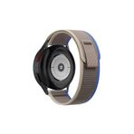 Samsung Galaxy Watch 4 5 Pro 6 7 Seri 40 44 Mm Classic 42 43 45 46 47 Mm Uyumlu Trail Kumaş Kordon Mavi-Gri