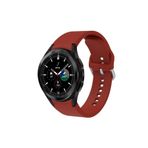 Samsung Galaxy Watch 4 5 Pro 6 7 Seri 40 44mm Classic 42 43 45 46 47mm Uyumlu Kavis Tasarımlı Kordon Koyu Kırmızı