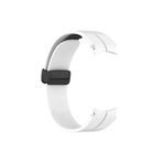 Samsung Galaxy Watch 4 5 Pro 6 7 Seri 40 44mm Classic 42 43 45 46 47mm Uyumlu Kavisli Magnet Kordon Beyaz