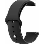Samsung Galaxy Watch 4/5/6/7/fe/40/40/44 Classic 42/43/46/47MM Uyumlu 20MM Silikon Kordon - Samsung 20mm - Siyah