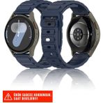 Samsung Galaxy Watch 46MM / Galaxy Watch 3 45MM / Gear S3 Uyumlu Silikon Kordon 22MM - Midnight