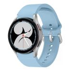 Samsung Galaxy Watch 6 40 43 44 47Mm Uyumlu Orjinal Tasarım Kavisli Purelux Silikon Kordon Açık Mavi
