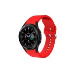 Samsung Galaxy Watch 6 40 Mm Tam Uyumlu Orijinal Kavis Tasarımlı Silikon Kordon Kırmızı