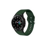 Samsung Galaxy Watch 6 40 Mm Tam Uyumlu Orijinal Kavis Tasarımlı Silikon Kordon Koyu Yeşil