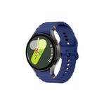 Samsung Galaxy Watch 6 43 mm İle Uyumlu Kavisli Spor Silikon Kordon Lacivert