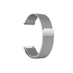Samsung Galaxy Watch 6 Classic 40-43-44-47mm Metal Hasır Kordon 20 mm Güçlü Mıknatıs Gümüş