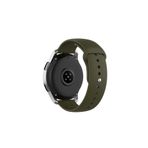 Samsung Galaxy Watch 6 Classic 40-43-44-47mm Tam Uyumlu 20 mm Klasik Silikon Kordon Haki