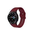 Samsung Galaxy Watch 7 44 mm Kayış Orijinal Kavis Tasarımlı Silikon Kordon Mürdüm