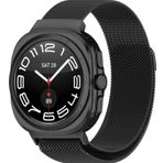 Samsung Galaxy Watch 7 Ultra Uyumlu Metal Hasır Manyetik Kordon Kayış