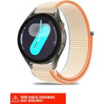 Samsung Galaxy Watch 7fe/7/6/6 Classic/5 Pro/5/4/4 Classic 40 42 43 44 45 46 47MM Uyumlu Kordon 20MM - Bej