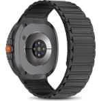 Samsung Galaxy Watch 8 40MM / 44MM / 46MM Classic Uyumlu Silikon Kordon Strap Kayış - Siyah