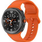 Samsung Galaxy Watch 8 Ultra Saat Kordonu Kayış Silikon Bileklik - Turuncu