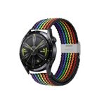 Samsung Galaxy Watch Active 2 40-44 mm 20mm Metal Klipsli Flexıble Kordon Siyah Gökkuşağı