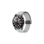 Samsung Galaxy Watch Active 2 40-44 mm Uyumlu 20 mm Magnetic Silikon Kordon Gri