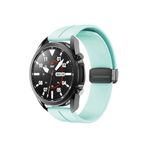 Samsung Galaxy Watch Active 2 40-44 mm Uyumlu 20 mm Magnetic Silikon Kordon Turkuaz