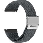 Samsung Galaxy Watch Gear S2 3 41MM 42MM Active 2 40MM 44MM Kordon Metal Klipsli Flexi Örgü - Koyu Gri - Sam 20mm
