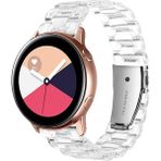 Samsung Galaxy Watch Gear S2 Kordon 20mm Şeffaf Baklalı Kordon