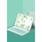 Samsung Galaxy X200 Tab A8 10.5 Kılıf KC01 Smart Klavyeli Tablet Kılıfı - Açık Yeşil Kayali2 - 001-Renkli