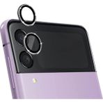 Samsung Galaxy Z Flip 4 5g Uyumlu Metal Taşlı Lens Koruyucu Colorful - Siyah