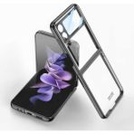 Samsung Galaxy Z Flip 4 Uyumlu Kıpta Full Koruma Lensli Kılıf Siyah