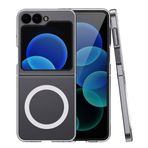 Samsung Galaxy Z Flip 6 İle Uyumlu Kılıf Nitro Anti Shock Darbe Emici Köşe Korumalı Şeffaf Silikon Kapak